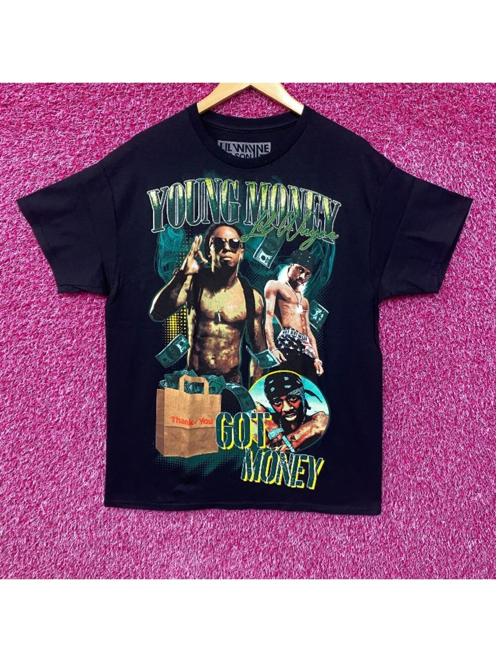 Lil Wayne Young Money Thank You Got Money T-Shirt Large